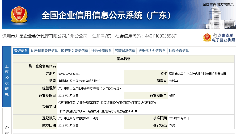 二、信息公示內(nèi)容